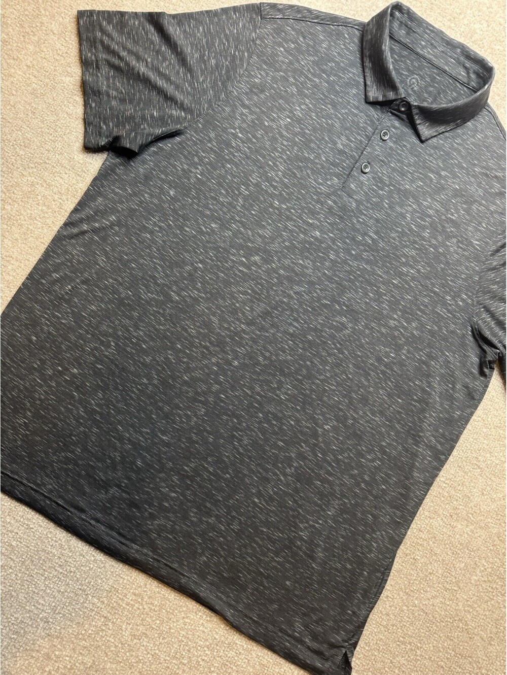 Champion Men's XL Golf Polo Black Heather (1079)